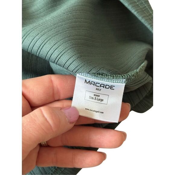 Makade Golf T-shirt size XL Green Mock Neck - Picture 7 of 10